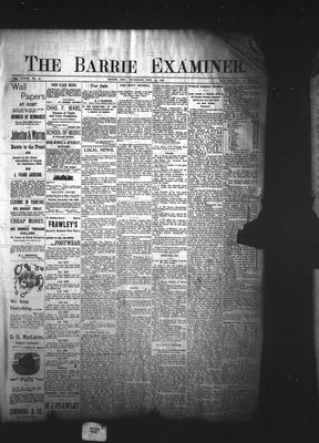 Barrie Examiner, 19 Nov 1896