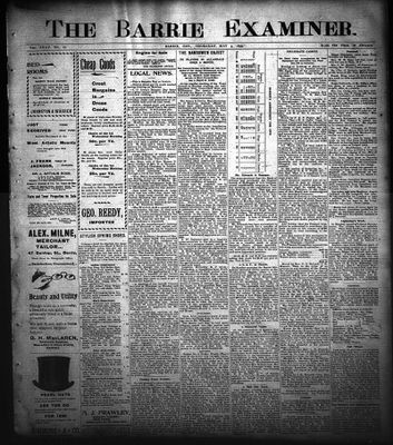 Barrie Examiner, 4 May 1899