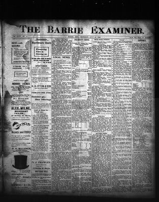 Barrie Examiner, 27 Jul 1899