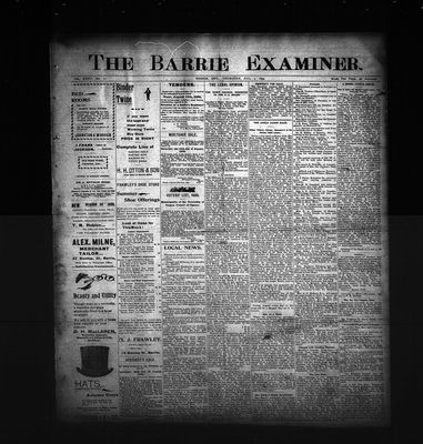 Barrie Examiner, 3 Aug 1899