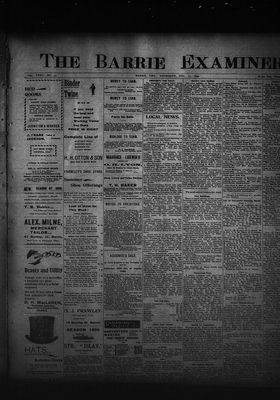 Barrie Examiner, 17 Aug 1899