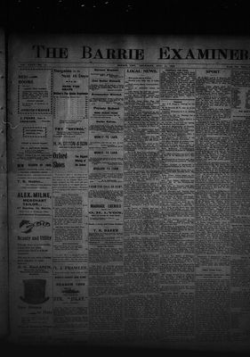 Barrie Examiner, 31 Aug 1899