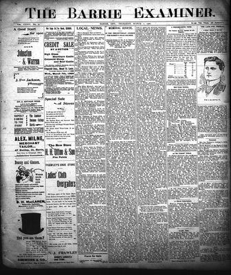 Barrie Examiner, 1 Mar 1900