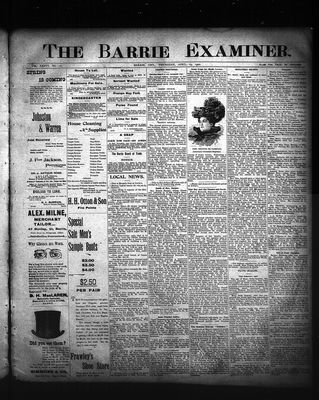 Barrie Examiner, 19 Apr 1900