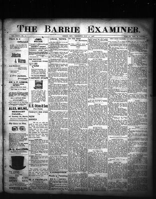 Barrie Examiner, 31 May 1900