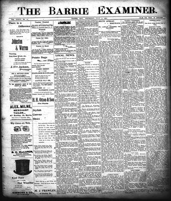 Barrie Examiner, 5 Jul 1900