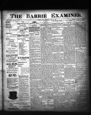 Barrie Examiner, 12 Jul 1900