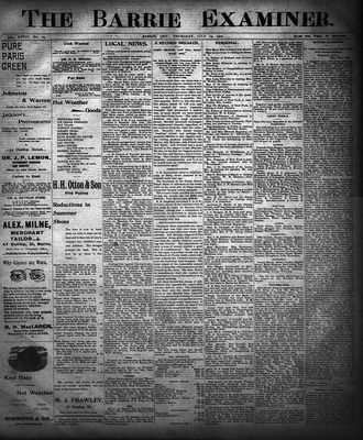 Barrie Examiner, 19 Jul 1900