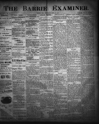 Barrie Examiner, 20 Sep 1900