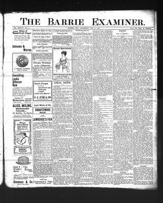 Barrie Examiner, 27 Feb 1902