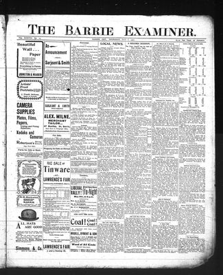 Barrie Examiner, 8 May 1902