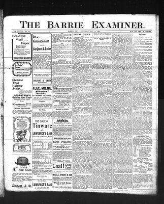 Barrie Examiner, 15 May 1902