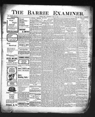 Barrie Examiner, 26 Jun 1902