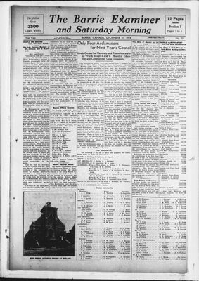 Barrie Examiner, 31 Dec 1914