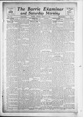 Barrie Examiner, 18 Mar 1915