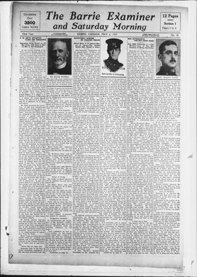 Barrie Examiner, 6 May 1915