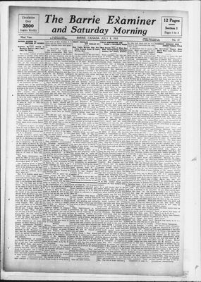 Barrie Examiner, 8 Jul 1915