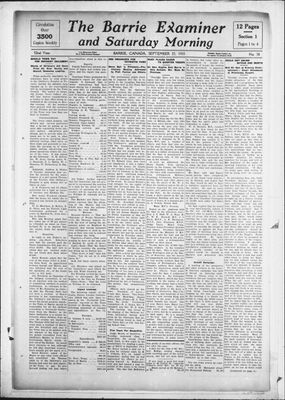 Barrie Examiner, 23 Sep 1915