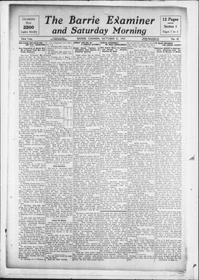 Barrie Examiner, 21 Oct 1915