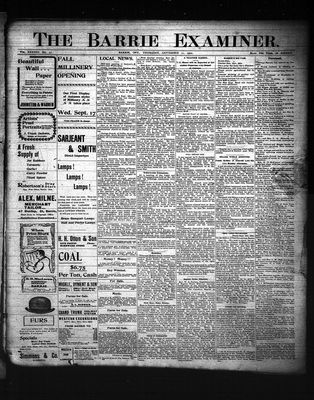 Barrie Examiner, 11 Sep 1902