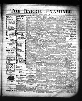 Barrie Examiner, 9 Oct 1902