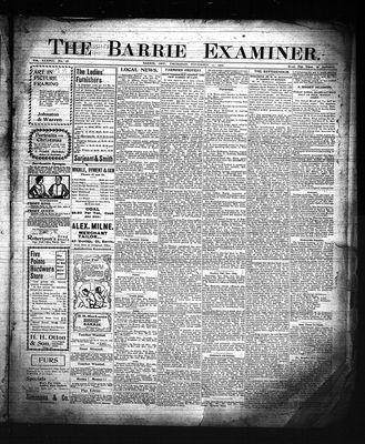 Barrie Examiner, 13 Nov 1902