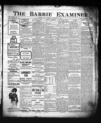 Barrie Examiner, 18 Dec 1902