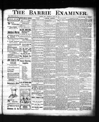 Barrie Examiner, 30 Apr 1903