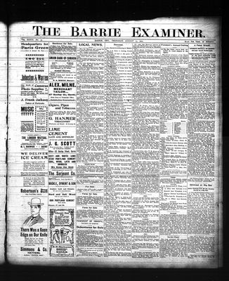 Barrie Examiner, 13 Aug 1903