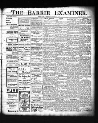 Barrie Examiner, 15 Oct 1903