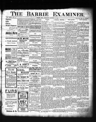 Barrie Examiner, 22 Oct 1903