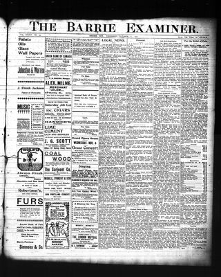 Barrie Examiner, 29 Oct 1903