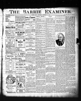 Barrie Examiner, 19 Nov 1903