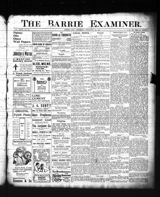 Barrie Examiner, 26 Nov 1903