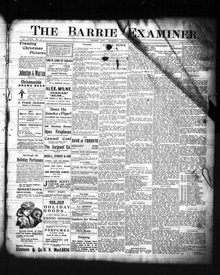 Barrie Examiner, 17 Dec 1903