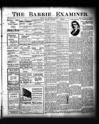 Barrie Examiner, 13 Oct 1904