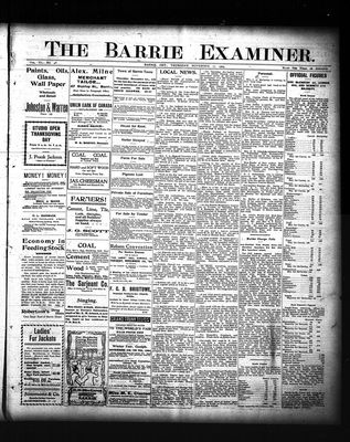 Barrie Examiner, 17 Nov 1904