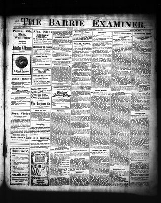 Barrie Examiner, 19 Jan 1905