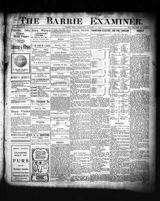 Barrie Examiner, 26 Jan 1905