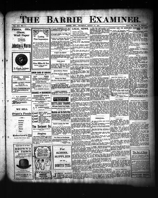 Barrie Examiner, 16 Mar 1905