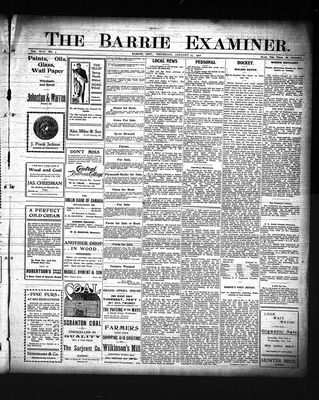 Barrie Examiner, 25 Jan 1906