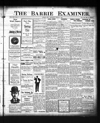 Barrie Examiner, 22 Mar 1906