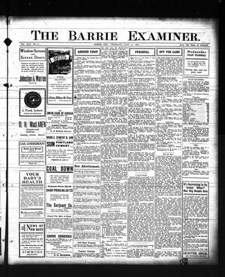 Barrie Examiner, 14 Jun 1906