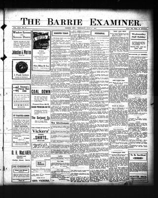 Barrie Examiner, 12 Jul 1906