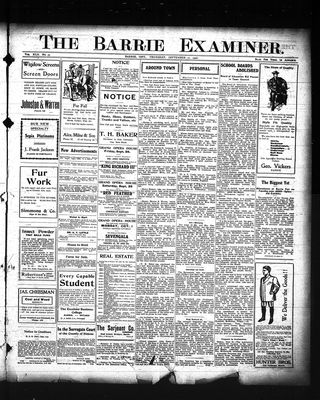 Barrie Examiner, 27 Sep 1906