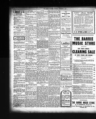 Barrie Examiner, 6 Dec 1906