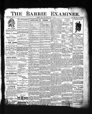 Barrie Examiner, 28 Mar 1907