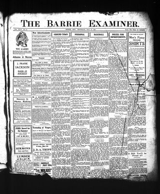 Barrie Examiner, 16 May 1907