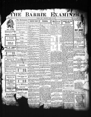 Barrie Examiner, 30 May 1907