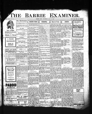 Barrie Examiner, 25 Jul 1907